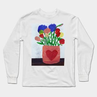 Flower Bouquet Painting Long Sleeve T-Shirt